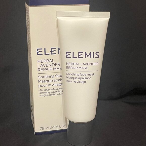 ELEMIS $52 Herbal Lavender Repair Mask 75ml/2.5oz - NEW IN BOX - SAFETY SEALED - Picture 1 of 3